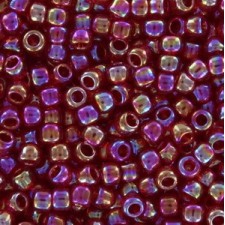 Toho seed beads 8/0 round Transparent-Rainbow Ruby - TR-08-165C
